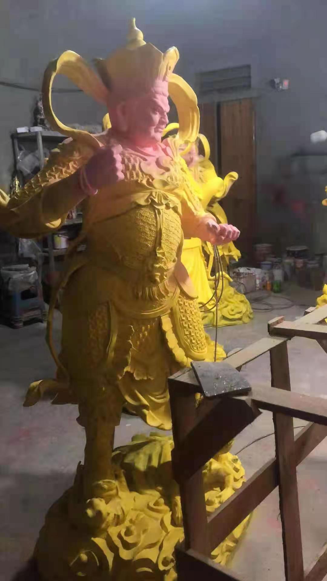 如意彩四大天王贴金缘起
